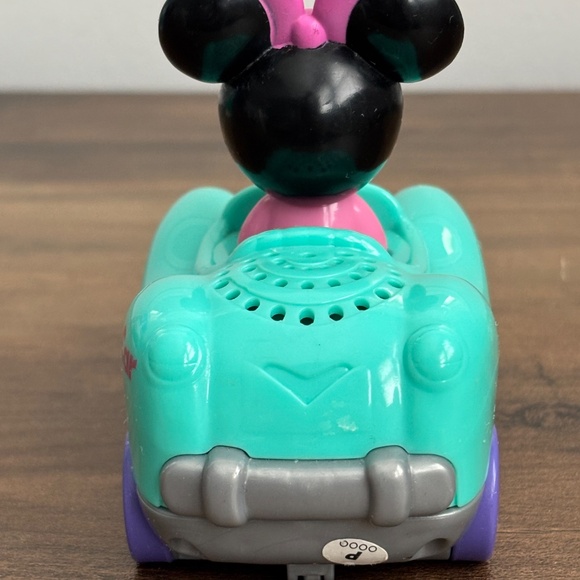 * VTECH Go Go Smart Wheels Disney MINNIE MOUSE Blue Car Lights & Sounds WORKS * - Picture 7 of 10